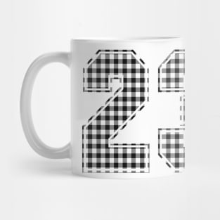 Plaid Number - 23 - Dark Mug